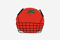 A tomato getting too big for its basket