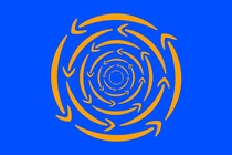Amazon smiles in a vortex shape.