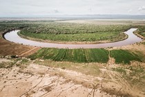 a bend in the Omo River in Ethiopia