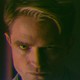 Robert Pattinson as Chris Hansen in "Primetime" staring into the camera