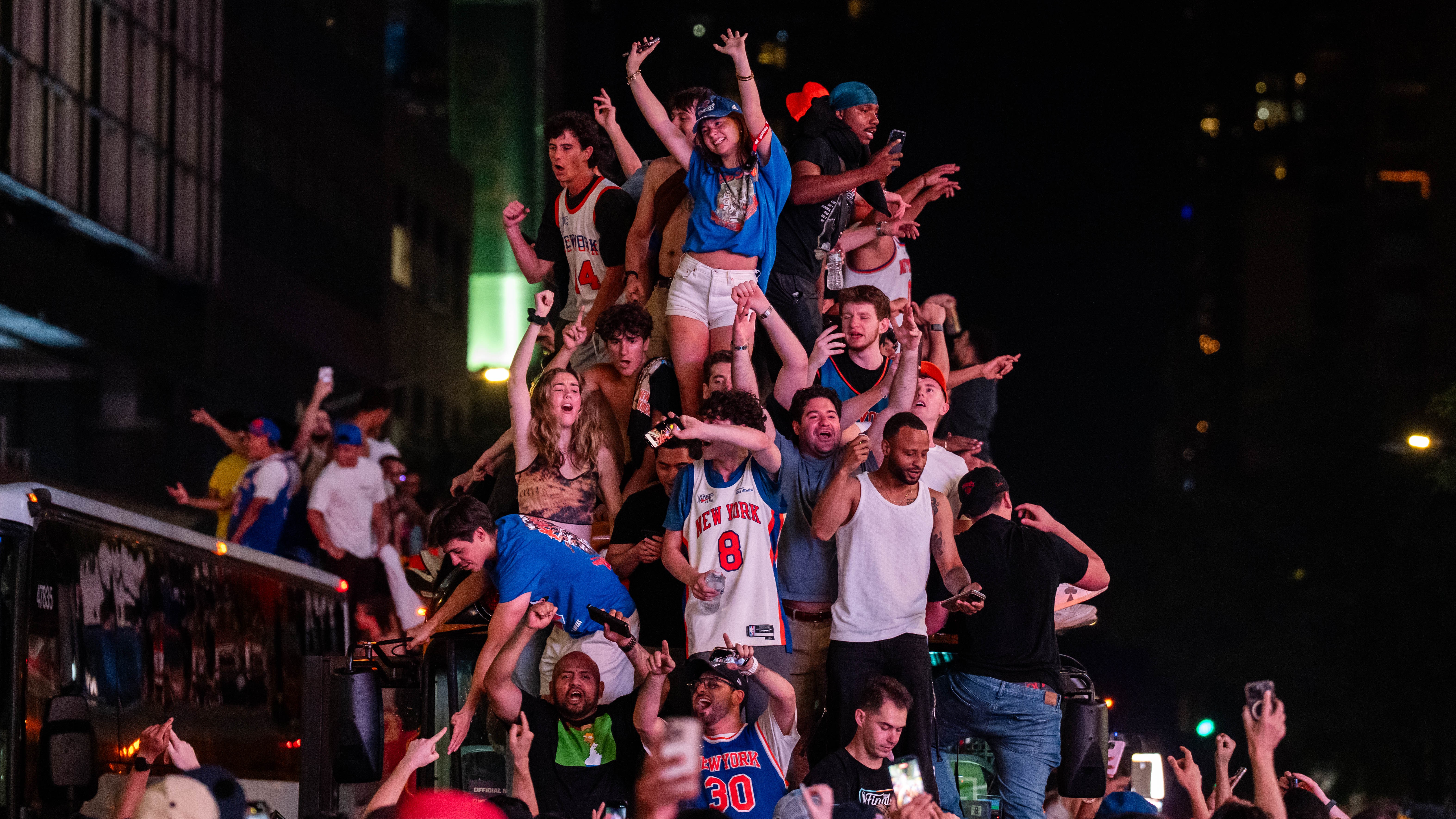 Photos: Knicks Fans Celebrate Their NBA Championship