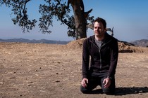 Bill Hader of HBO's "Barry" kneels in the desert during Sunday night's Season 3 finale.