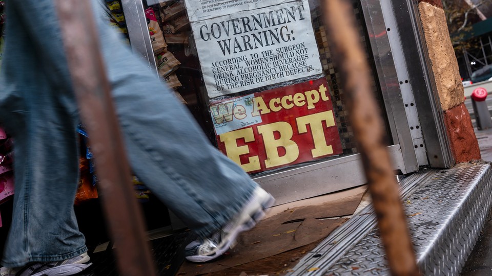 An image of a sign that reads "We accept EBT."