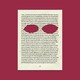 A book page with eye holes