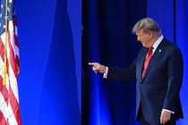 Donald Trump speaking at CPAC