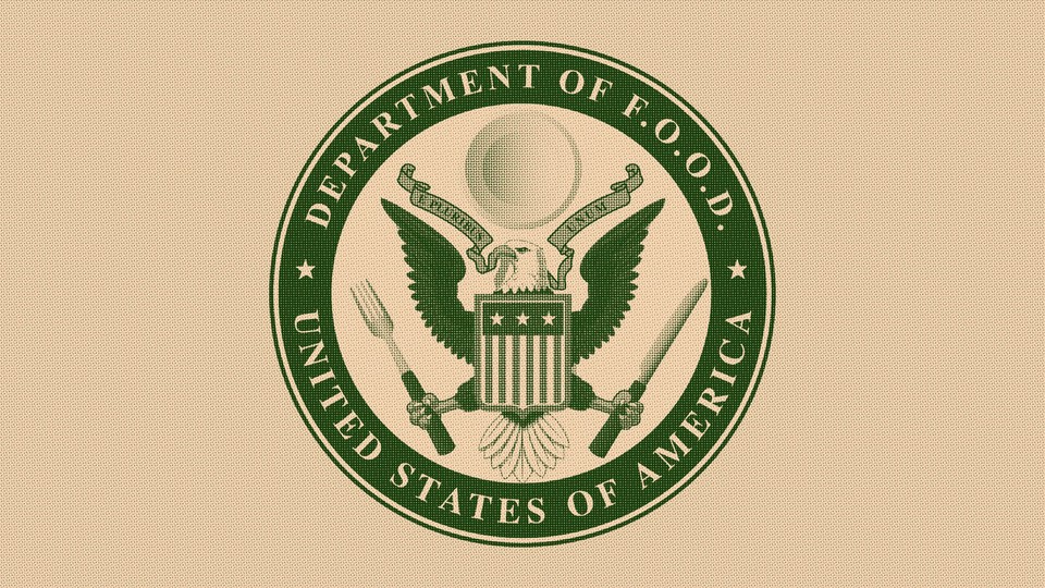 An image of a government seal that says "Department of Food"
