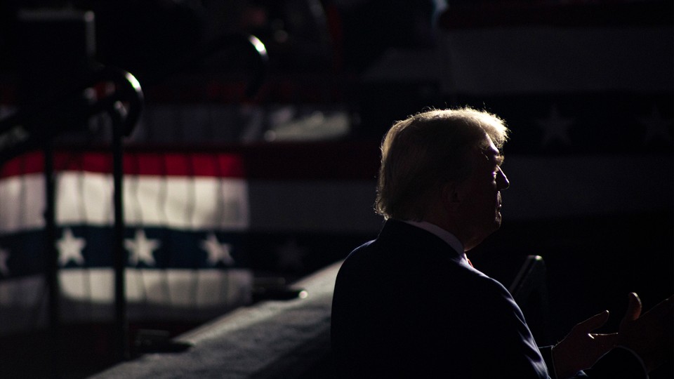 Donald Trump's silhouette