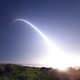 An unarmed Minuteman III intercontinental ballistic missile test at Vandenberg Air Force Base
