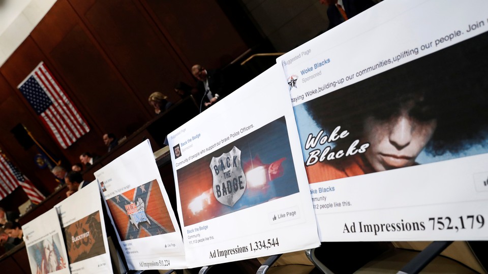 Examples of Russian Facebook pages