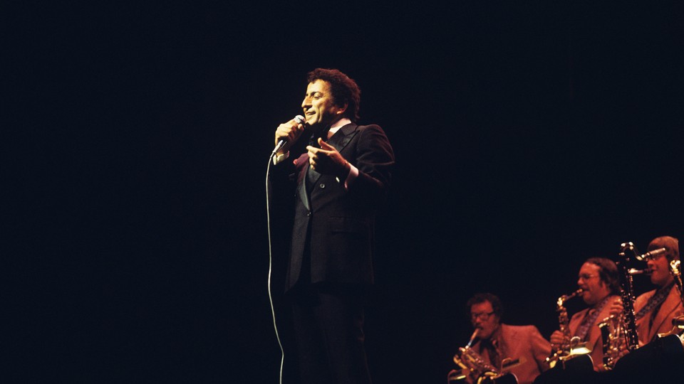 Tony Bennett performing in the mid-1970s