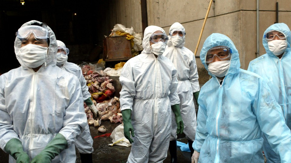 Quarantine inspectors in China