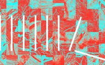 colorful background with white lines some falling as an abstract depiction of chronic pain and the experience of time