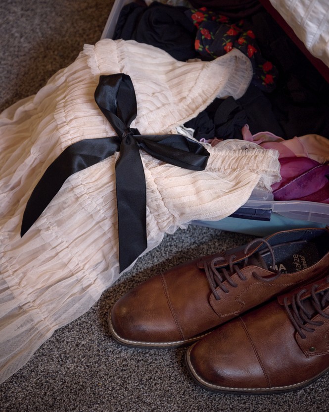 Picture of a dress and a pair of shoes