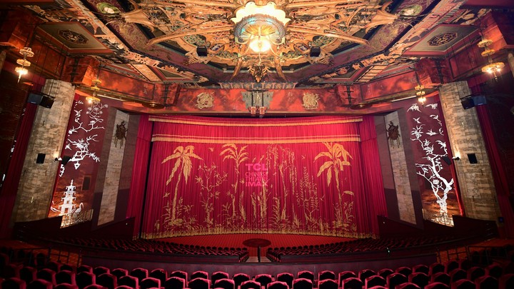 The interior of Grauman's Chinese Theater in Hollywood, CA