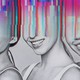 Three smiling women who are partially pixelated