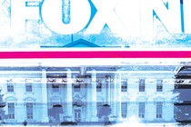 In a photo collage, the Fox News logo looms above the White House.