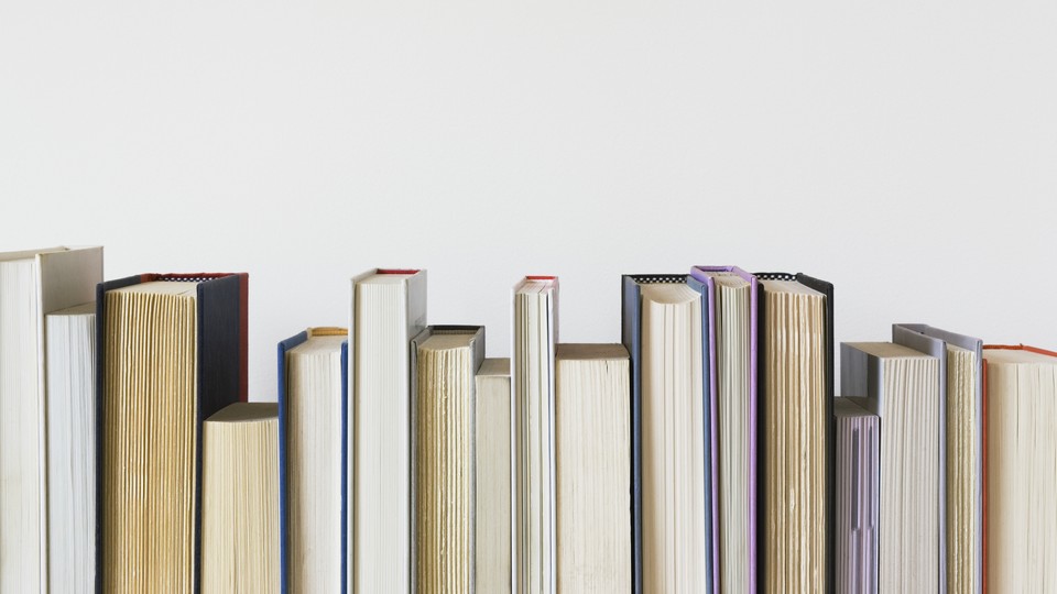 Books stacked next to each other