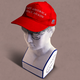 An illustration of a marble bust of a head wearing a MAGA hat.