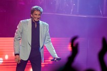 Barry Manilow onstage in Las Vegas