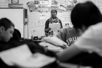 teacher in a classroom