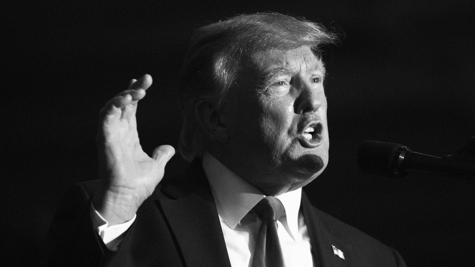 Former President Donald Trump speaks to supporters at a rally on April 2, 2022, near Washington, Michigan.