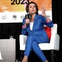 Nancy Pelosi in blue suit at SXSW
