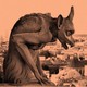 A photograph of a gargoyle overlooking Paris