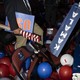 Balloons cover the floor at the Democratic National Convention in Chicago