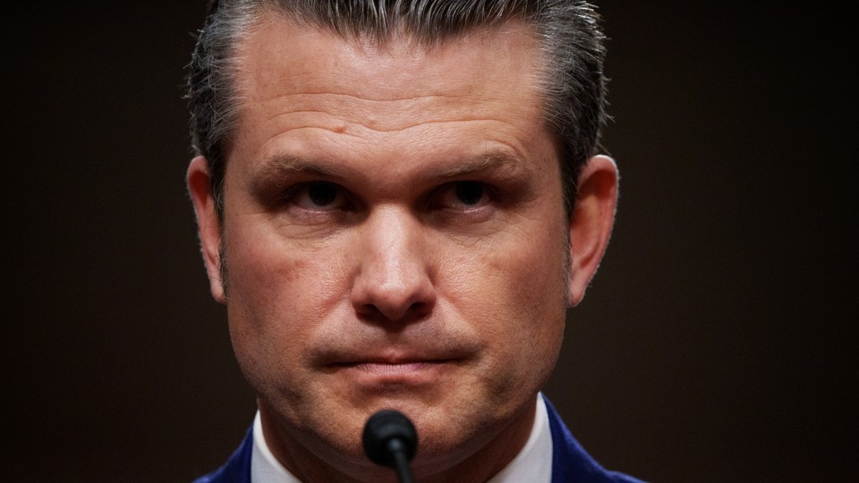 Fotograficzny portret sekretarza obrony Pete Hegseth