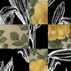 A collage showing a combination of white lilies and yellow roses.