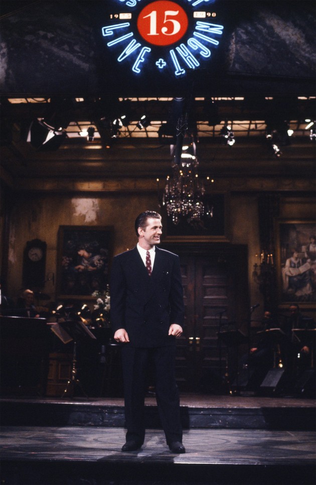 Alec Baldwin hosting SNL in 1990