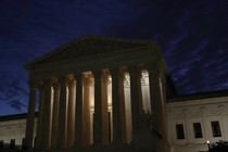 The Supreme Court at night