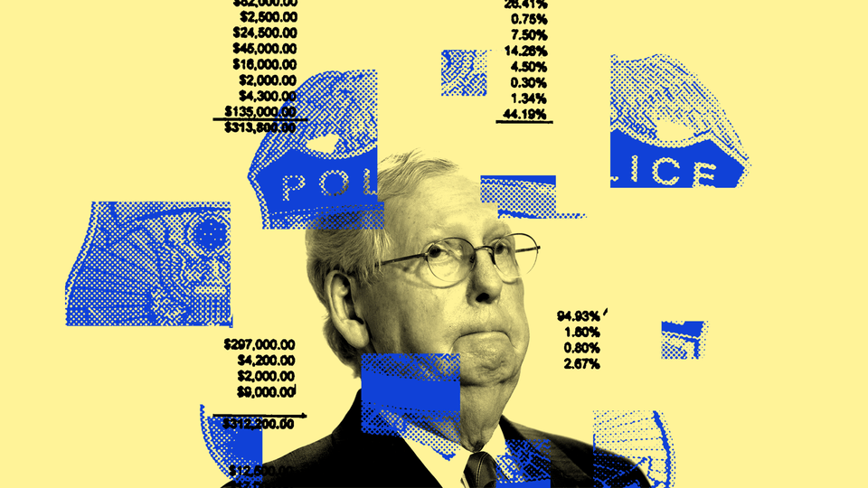 An illustration of Mitch McConnell