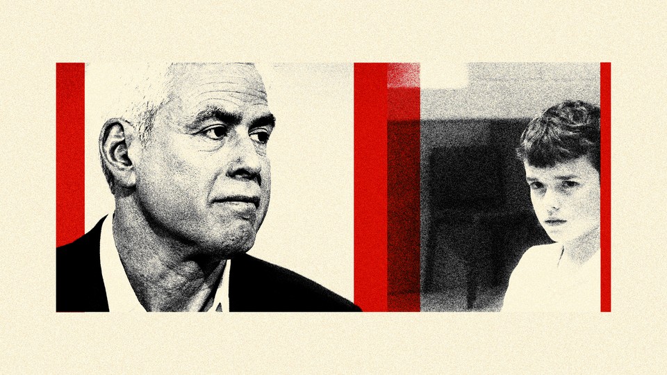 Photo collage with an image of Jonathan Haidt and an image of a young boy from the show ‘Adolescence’