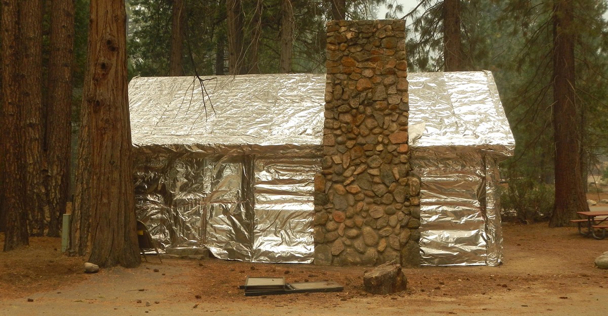 Wrapping Cabins in Aluminum Foil as Fire Protection The Atlantic