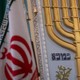 A photo of Jewish and Iranian symbols