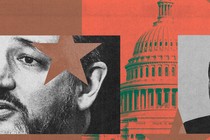 An illustration of Josh Hawley and Ted Cruz