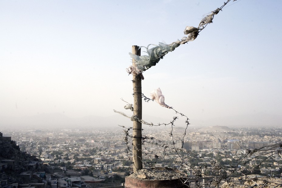 Picture of a view of Kabul from a hill on the outskirts of the city.