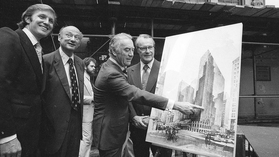 Donald Trump, Ed Koch, Hugh Carey and Robert T. Dormer