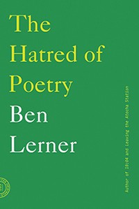Book Cover: The Hatred of Poetry by Ben Lerner