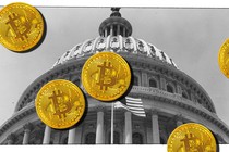 Bitcoin tokens raining over the Capitol dome