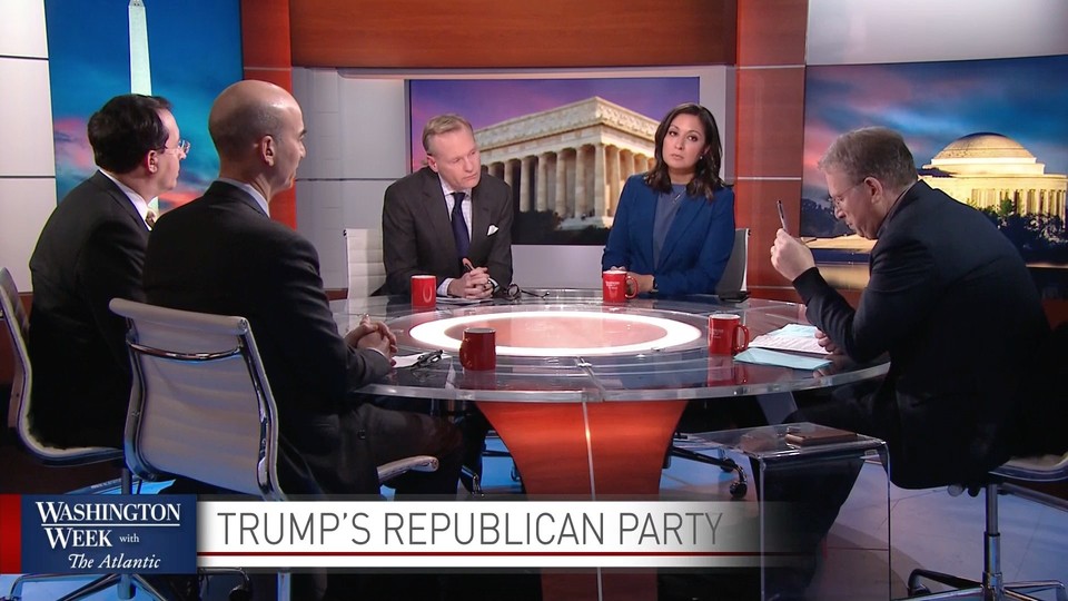 Panelists around the table for the latest episode of Washington Week With The Atlantic