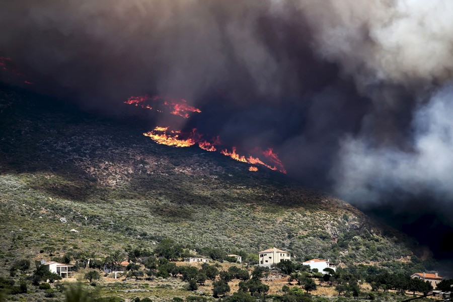 Wildfires Rage Across Greece The Atlantic