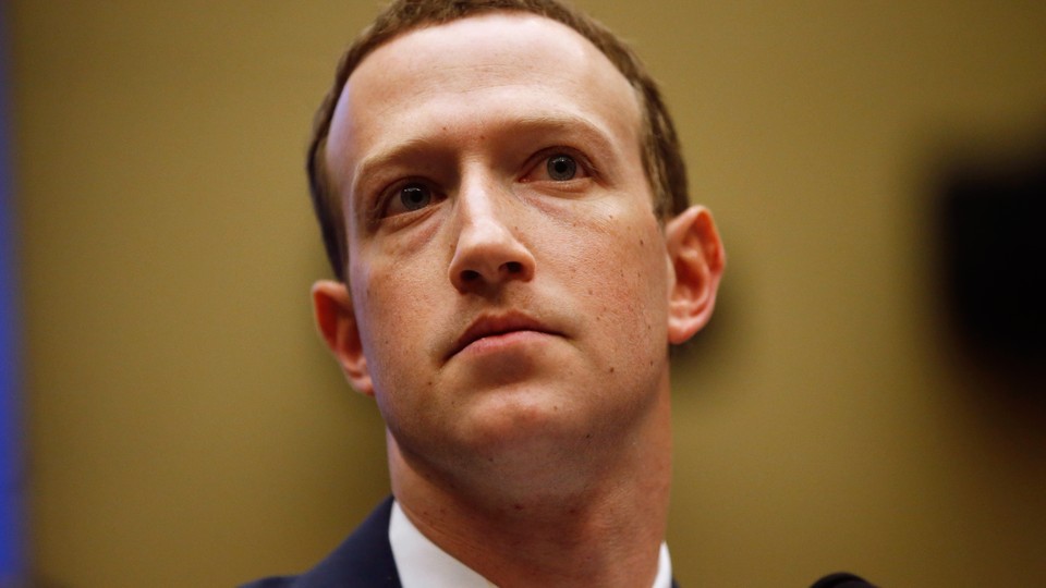 Mark Zuckerberg testifies at a congressional hearing.