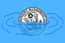The FEMA logo drowning