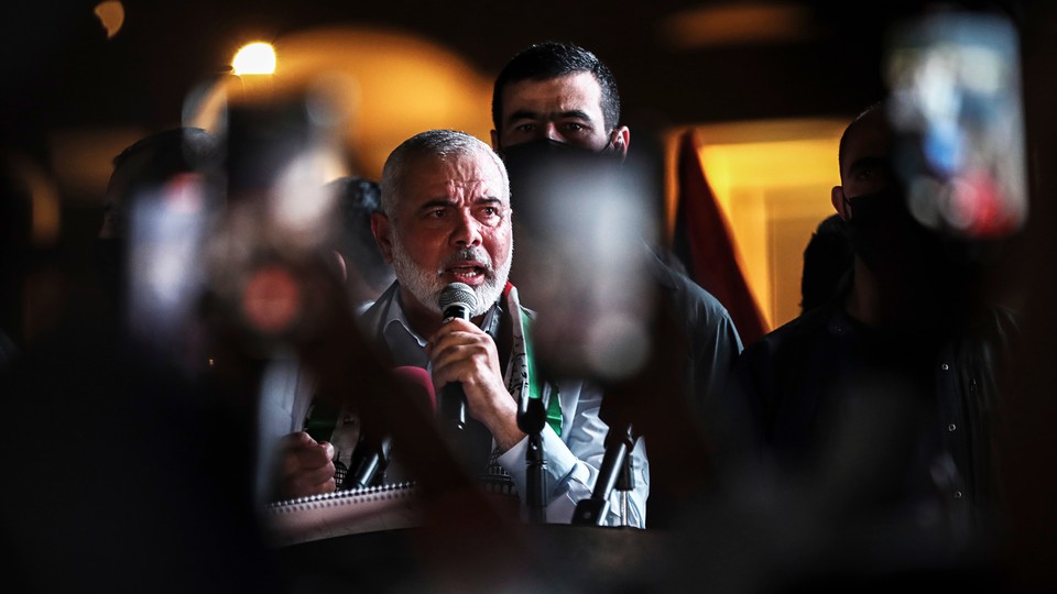 An image of Hamas leader Ismail Haniyeh