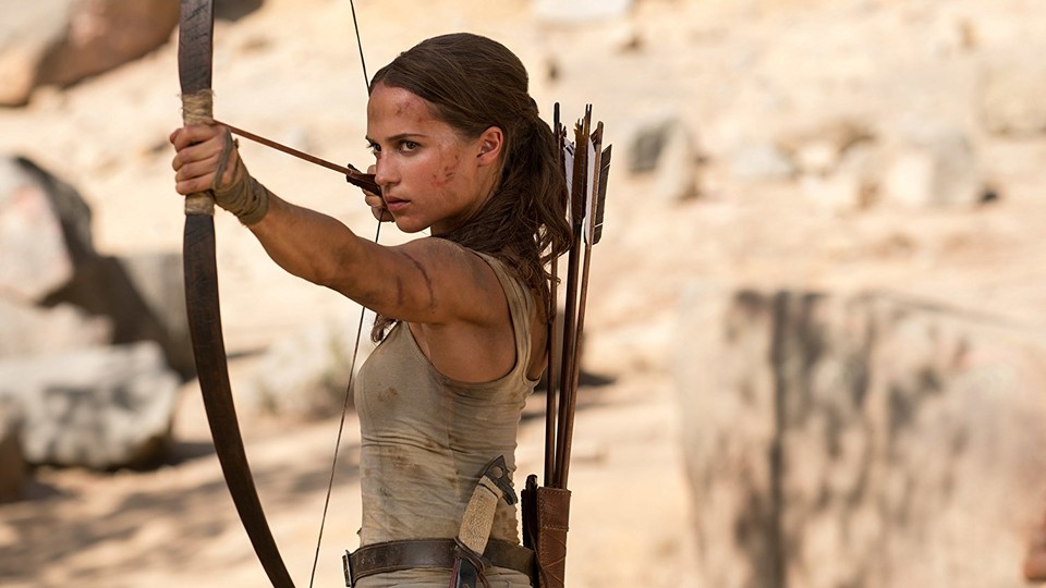 Alicia Vikander as Lara Croft in the new 'Tomb Raider' reboot
