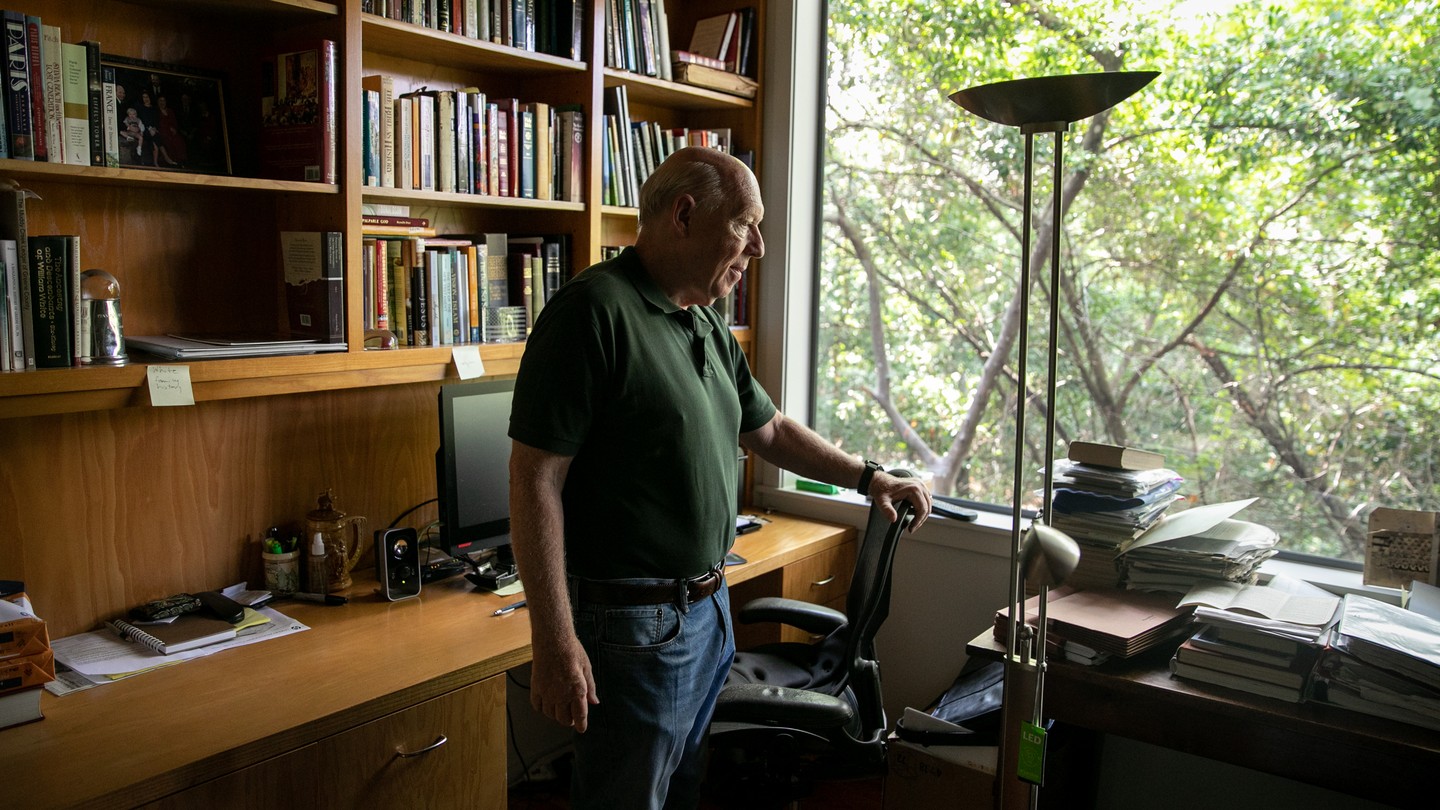 Former Houston Mayor Bill White in his home office in Houston, Texas