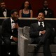 A scene from "SNL" depicting Will Smith and a seat filler at the Oscars