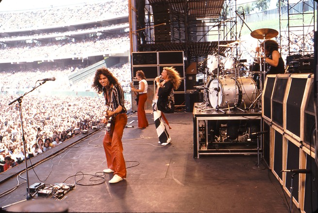 Van Halen on stage